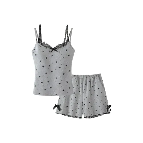 ЮЙЧЖАОЛИНЬ Pajama Комплект Женский Серый