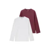 71 Фирменный Белый/Вишнево-красный