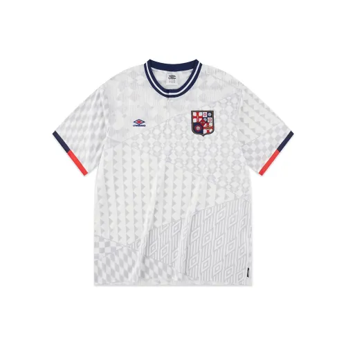 Umbro UK Белый Унисекс Футбольная Джерси