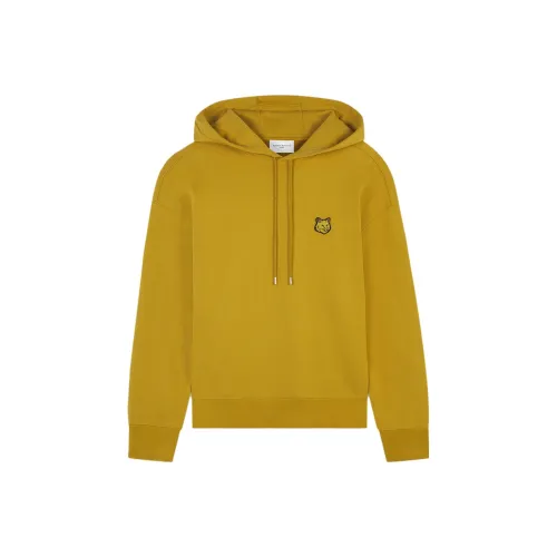 Maison Kitsune Желтые Мужские Толстовки