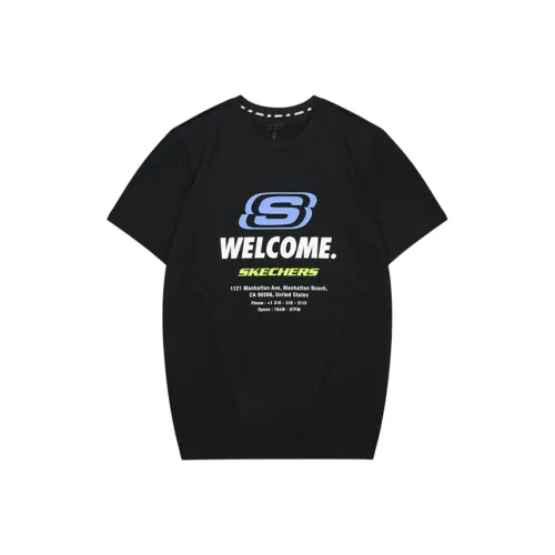 Skechers T-Shirt Унисекс Угольный Черный