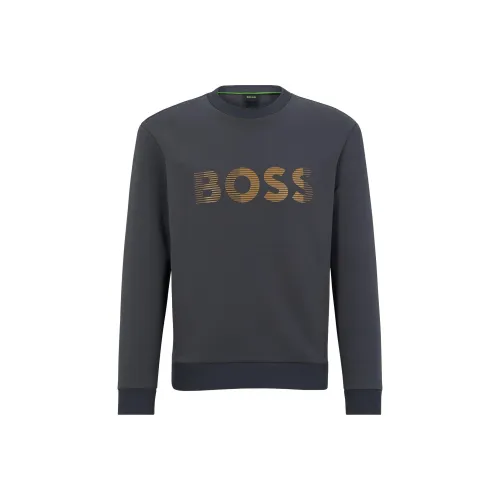Hugo Boss Темно-серый Мужской Свитшот