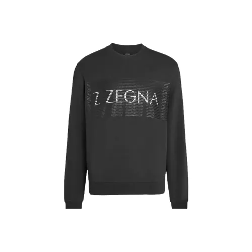Ermenegildo Zegna Темно-синий Мужской Свитшот