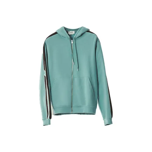 HERMES Синий Мужской Свитшот