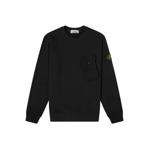 Stone Island Черные Мужские Свитшоты
