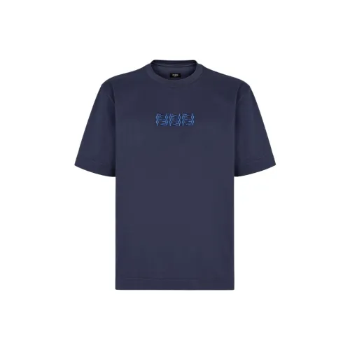 Fendi Blue Мужские T-рубашки