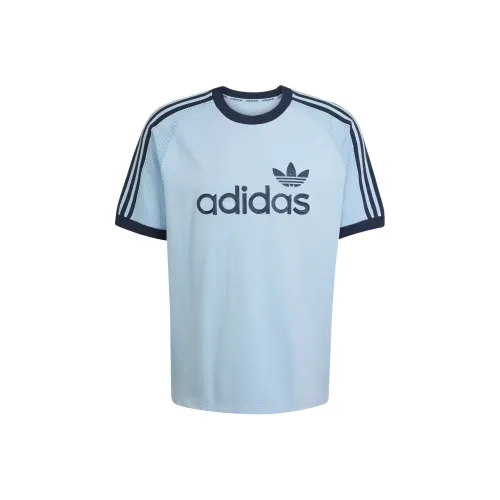 Adidas Originals Вязаная модель T Рубашка Мужская Небесный