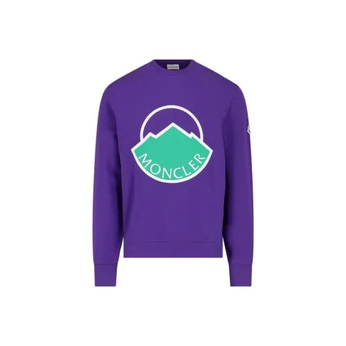 MONCLER Фиолетовый Мужской Свитшот