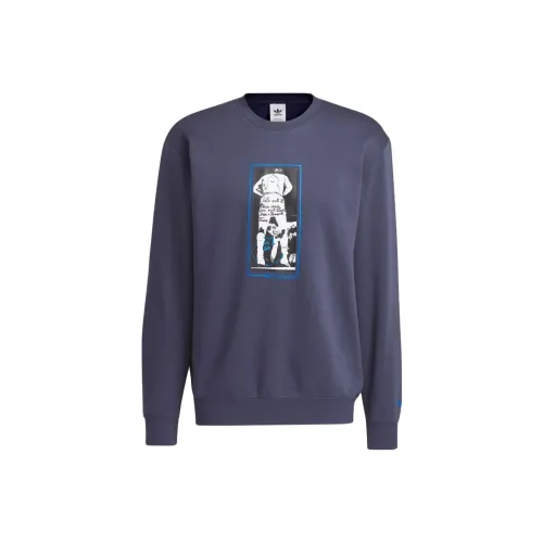 Adidas Originals SHMOO OLMP CREW Свитшот Унисекс Морской Синий