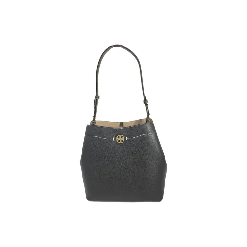 TORY BURCH Коровья кожа Ведрообразная сумка Средний размер Женская Черная