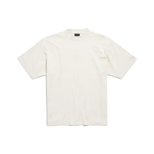 Balenciaga T-Shirt Regular Fit Men's Ecru