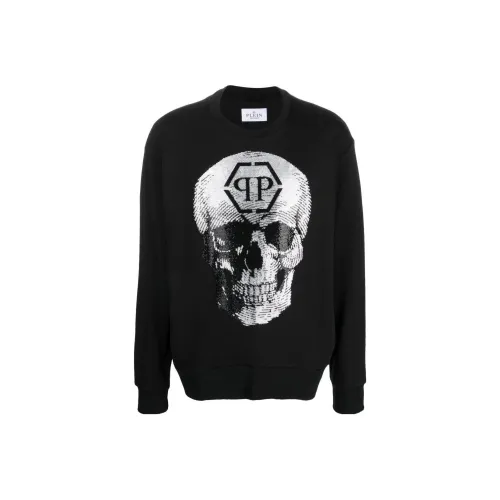 PHILIPP PLEIN Мужские черные свитшоты