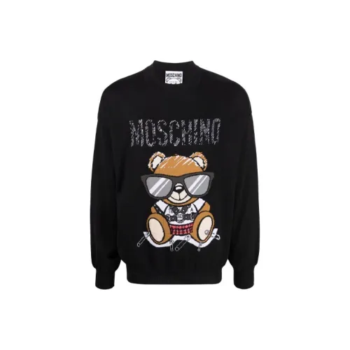 MOSCHINO Мужские черные свитшоты
