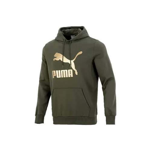 PUMA Толстовка Мужская Оливково-зеленая