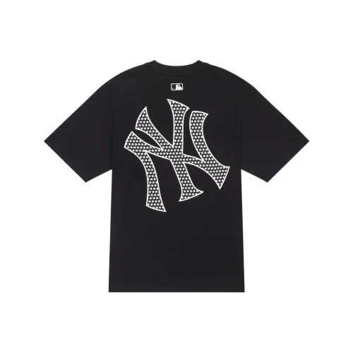 Mlb Base Logo SS24 Рукав с оборванным плечом T-рубашка Унисекс Черный