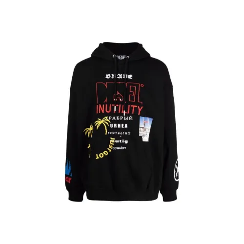 DIESEL Черные Мужские Свитшоты