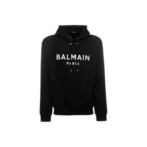 BALMAIN Черные Мужские Свитшоты