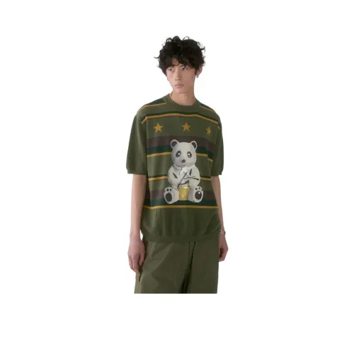 WULISHAONIAN Т-рубашка унисекс армейский зеленый