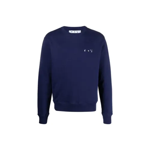 Off Белый FW21 Синий Мужские Толстовки