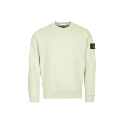 STONE ISLAND Светло-зеленый Мужские Свитшоты