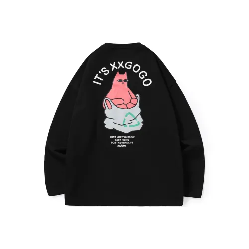 XXGOGO x Fatecarol Круглый вырез Свободный крой Стандартный худи Унисекс