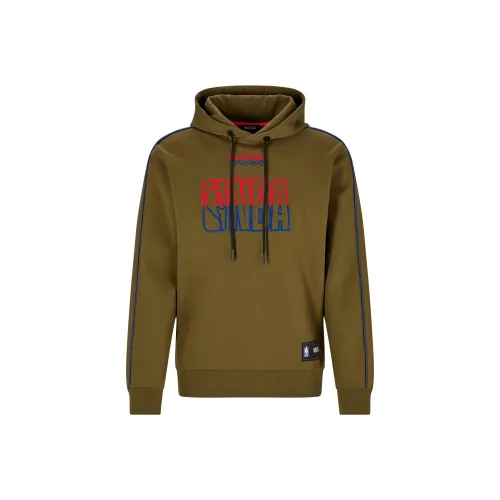 Hugo Boss Мужские Свитшоты Коричневого и Зеленого Цвета