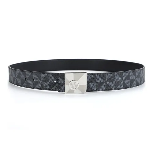 V.V.Brown Nappa Текстурированная крупнозернистая текстура Коровья кожа Ремни Мужской 3,8 см