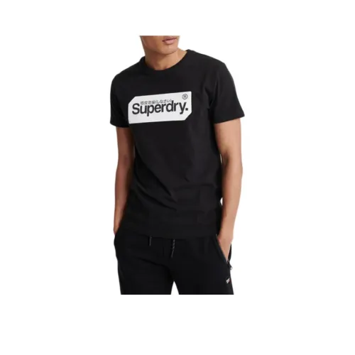 SUPERDRY Мужские черные футболки