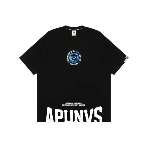 AAPE Черный BKX Мужская T-Рубашка