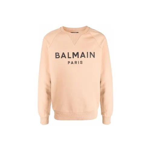 BALMAIN Светло-янтарный Мужской Свитшот