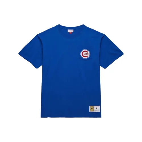 MITCHELL NESS Royal Chicago Cubs Cooperstown Collection Premium Pocket T-Shirt Men's Blue