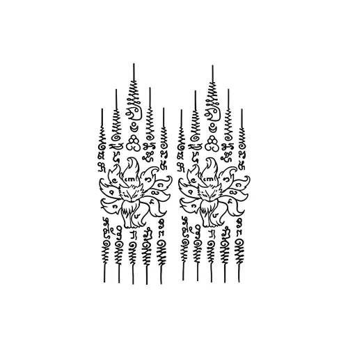 SHITIAN Тайская Библия 4 Травяной Тату Стикер