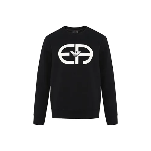 EMPORIO ARMANI Темно-синие мужские свитшоты