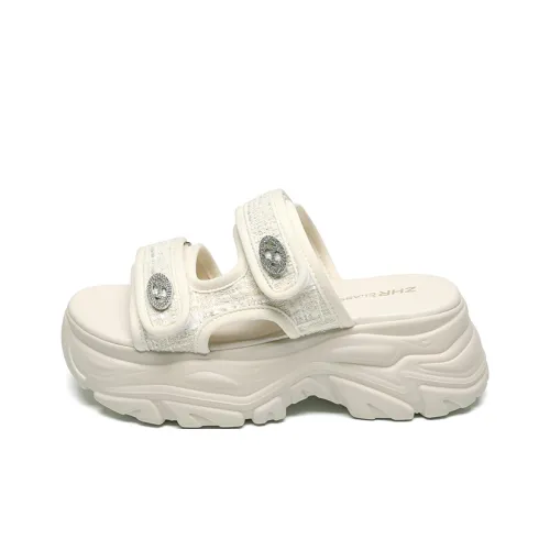 ZHR Кожаный Пэчворк Rhinestone Тихий Odor Resistant Слипоны Женские