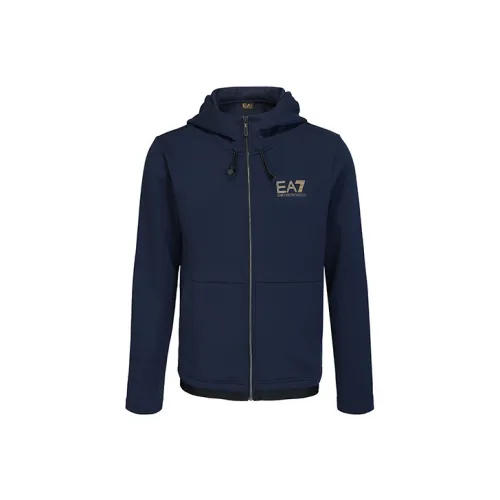 EMPORIO ARMANI Темно-синие мужские свитшоты