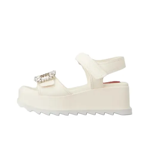 Roger Vivier Slidy Viv' One Ремень Сандалии Женские Белые