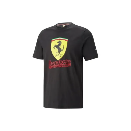 PUMA Racing Series Черная Унисекс Футболка