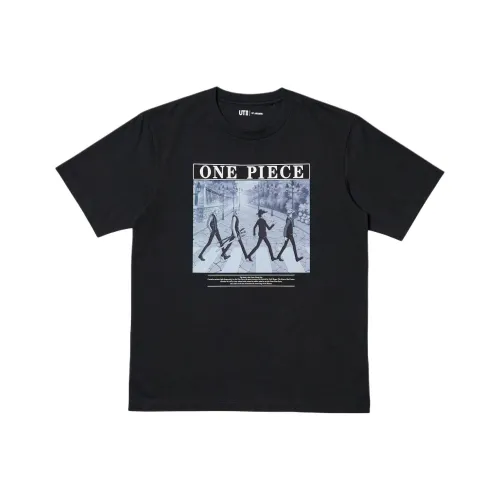 UNIQLO x One Piece Collaboration Edition Ван-Пис Коллаборация Edition SS25 T-Shirt Мужской Черный