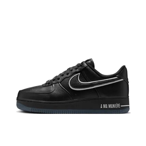 A Ma Maniére x Nike Air FORCE 1 Low 'Черный' Противоскользящие устойчивые к истиранию Низкий топ Скейтборд Кроссовки Женские Черный