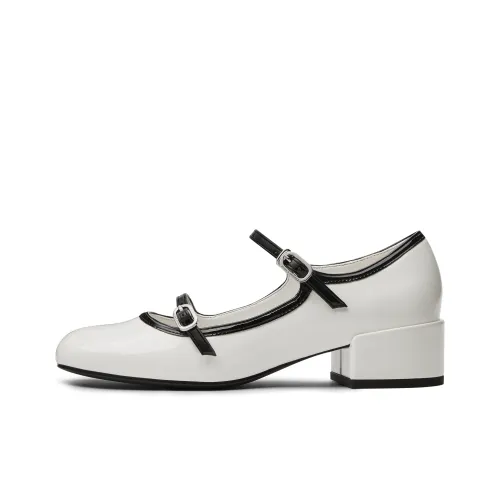 CHARLES KEITH Маленькие туфли Mary Jane с грубым каблуком 4,1 см женские