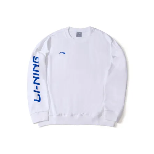LiNing Свитшот Унисекс Стандартный Белый