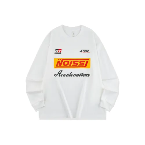 QIAODAN Предосенний Длинный Рукав Т-Рубашка Унисекс Белый