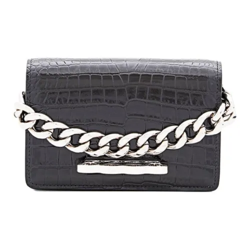 Alexander McQueen Телячья кожа Сумка Мини Женская Черная