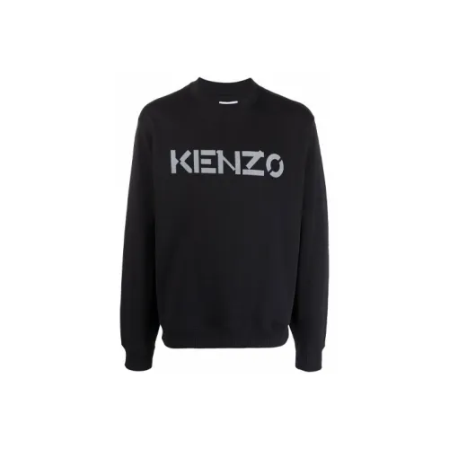 KENZO Letter Logo Черный Мужской Свитшот