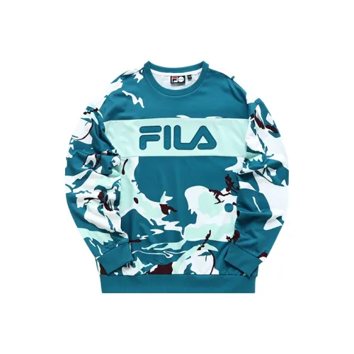 FILA FUSION Синий Подкладочная ткань Gliding Мужской Свитшот