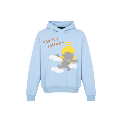 24h7 Свитшот Унисекс Небесно-Синий