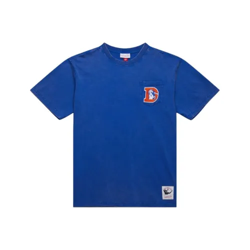 MITCHELL NESS x NFL Королевский Денвер Бронкос Футболка Мужская Синяя