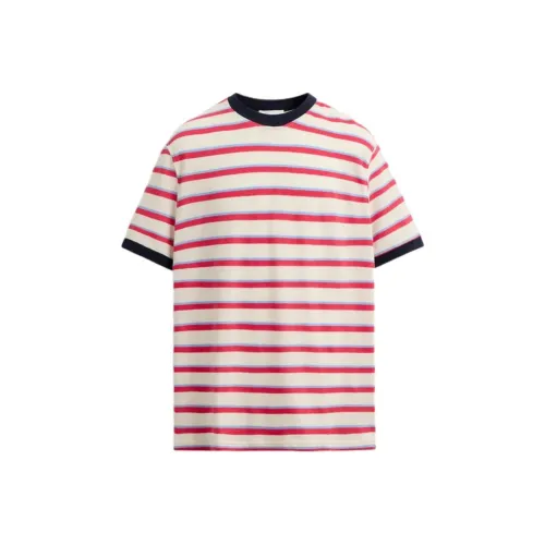 ZARA Red Coral Men's T-Shirts ZARA Красные Коралловые Мужские Футболки
