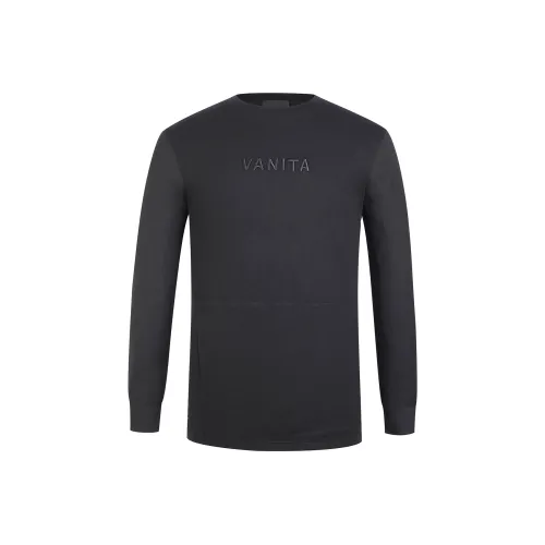 BOINIGAN VANITA Круглый вырез Стандартный Свитшот Мужской Черный