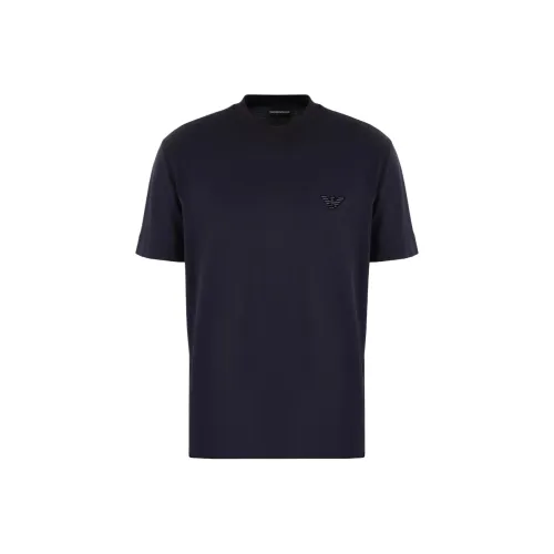 Emporio Armani FW24 T Рубашка Мужская Морской Синий